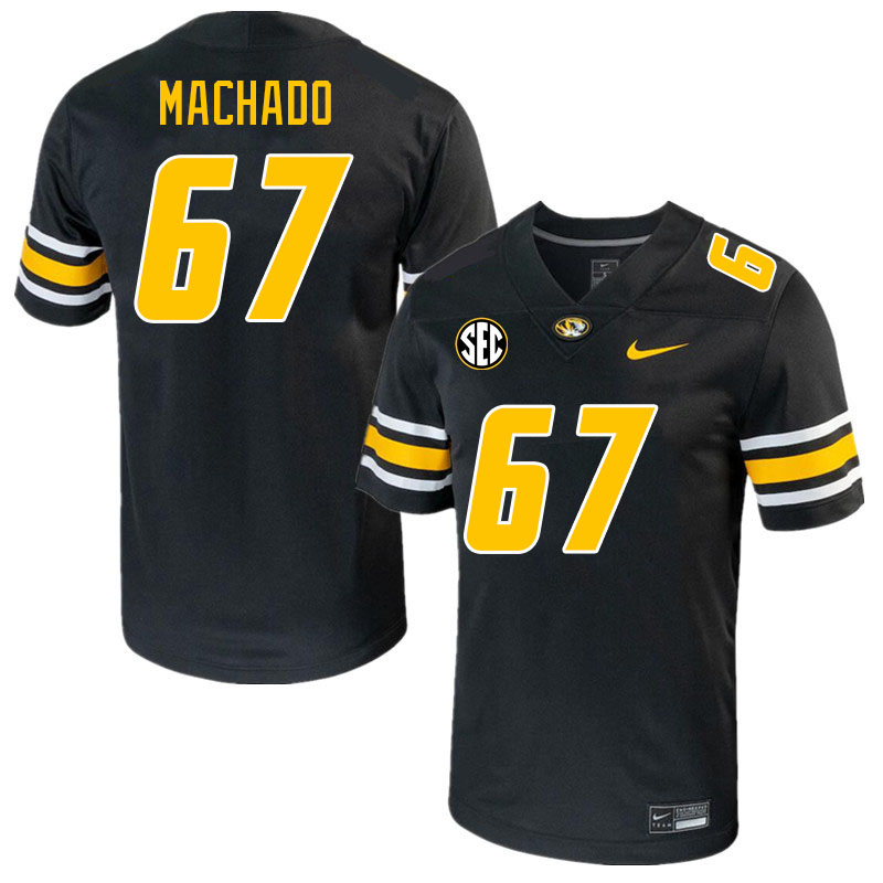 Men #67 Xavier Machado Missouri Tigers College 2023 Football Stitched Jerseys Sale-Black